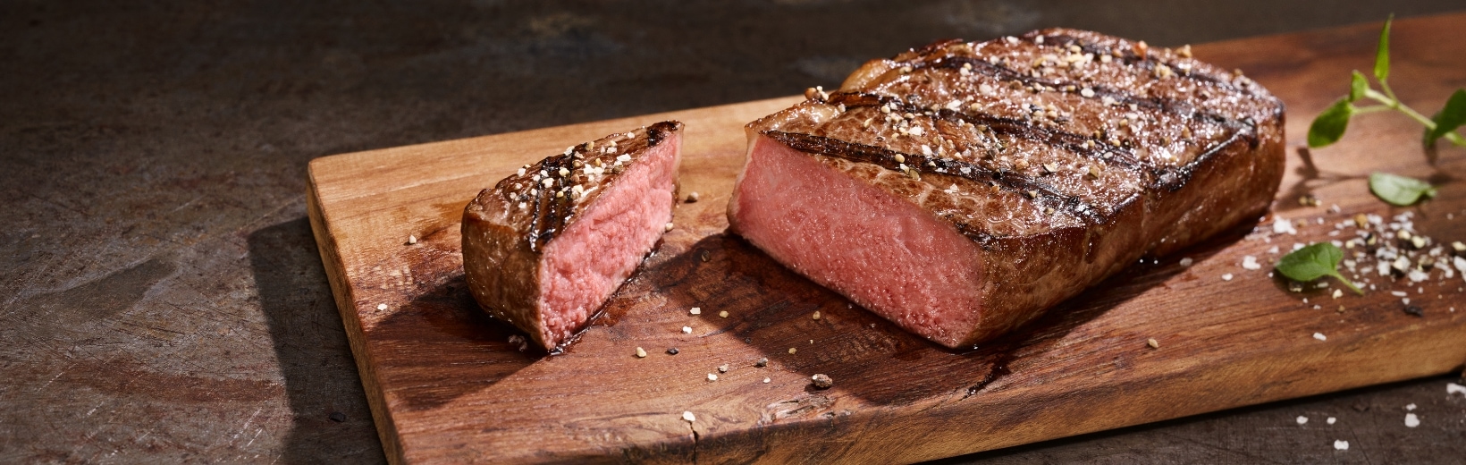 Steaks von Block Menü
