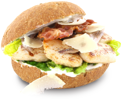 Ein Chickenburger