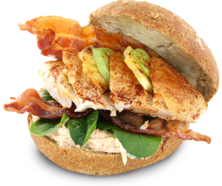 Ein Chickenburger