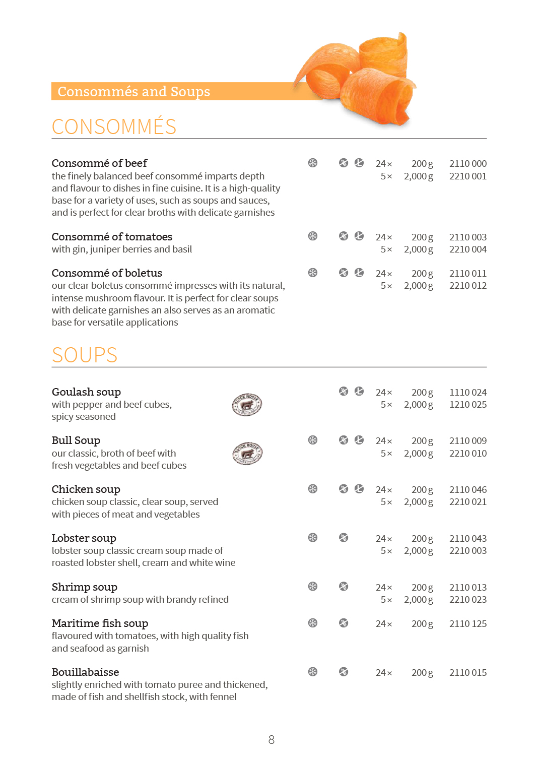Delivery program - Soups